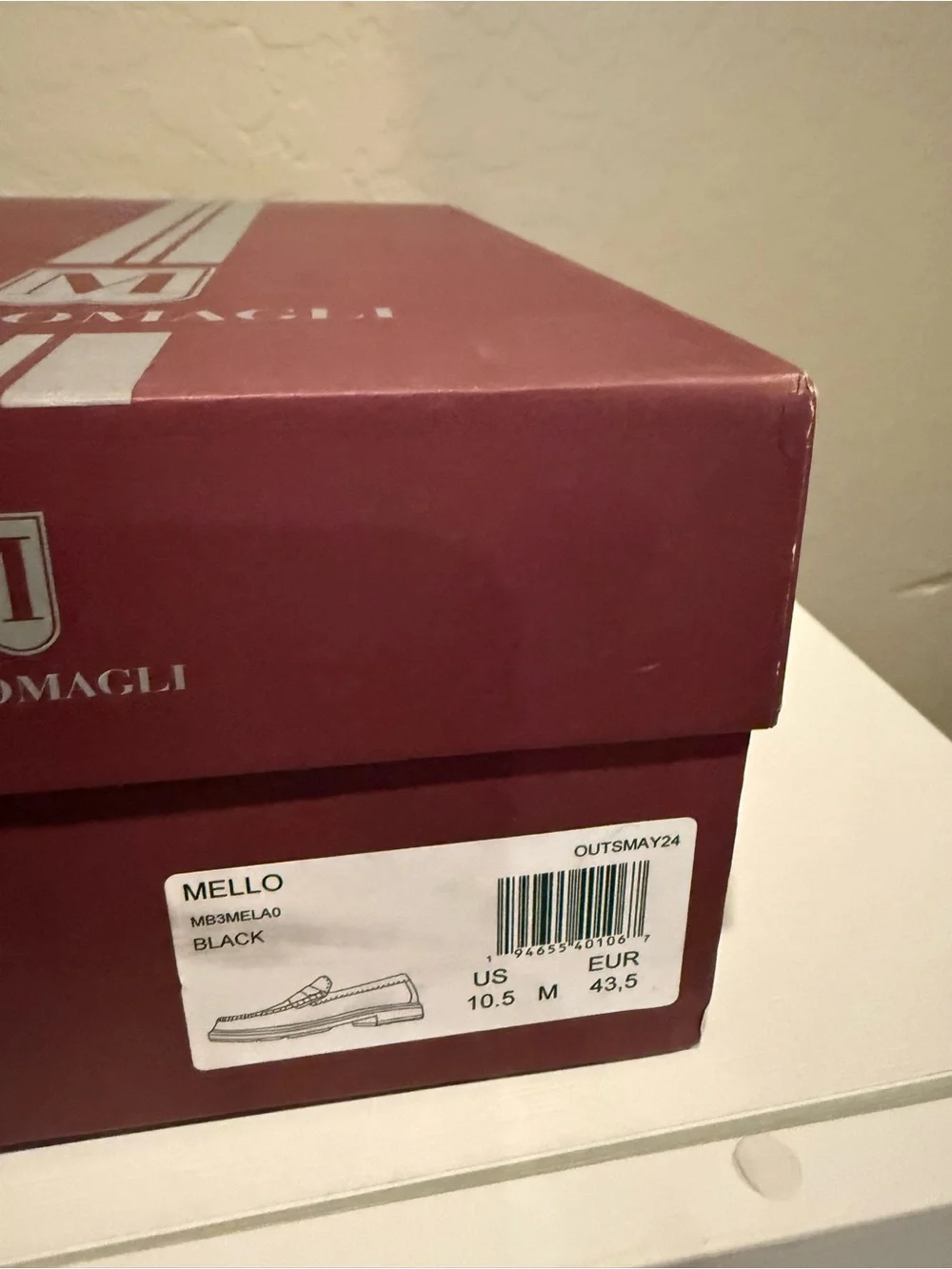Bruno Magli M line Mello loafer men’s leather shoes size 10.5 NWT